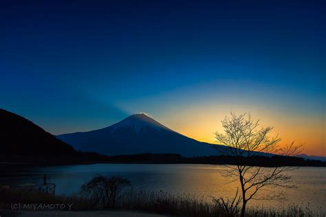 Mount Fuji, Kitayama, Fujinomiya, Shizuoka Prefecture -, Japan Sunrise ...