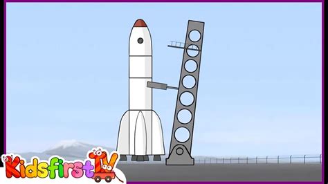 Space Shuttle Launch Cartoon