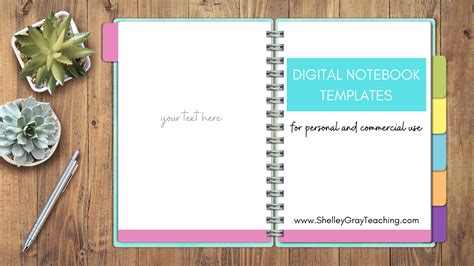 Digital Notebook Template Free - FREE PRINTABLE TEMPLATES