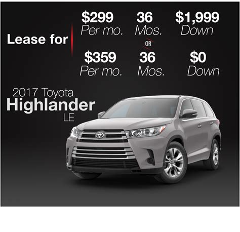 Lease Specials:Toyota Highlander | San Antonio | Red McCombs Toyota ...