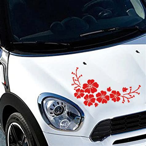 Best Selling Car Styling Car Electronic Sticker Universal Car Decal Delicate Flying Flower Auto ...