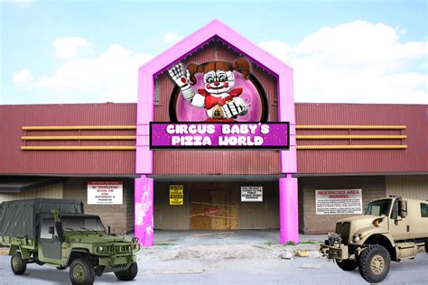 Circus Baby Pizza Exterior by FearOfTheBlackWolf on DeviantArt