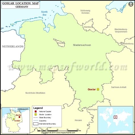 Where is Goslar | Location of Goslar in Germany Map