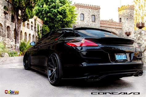 Porsche Panamera on 22" CW-S5 Matte Grey Face Gloss Black … | Flickr