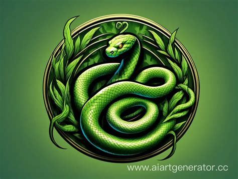 2025 Snake Symbol Futuristic Serpent Illustration | AI Art Generator