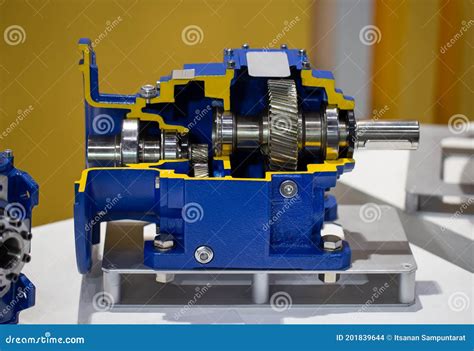 Inside of Helical Bevel Gear Stock Photo - Image of industrial, machinery: 201839644