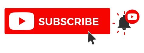 YouTube Subscribe button png vector | Youtube logo, First youtube video ...