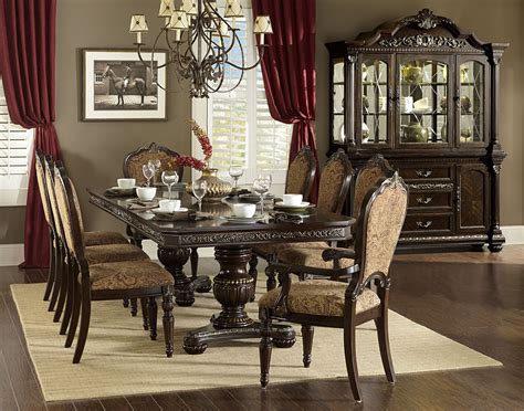 Russian Hill Warm Cherry Extendable Dining Room Set from Homelegance ...