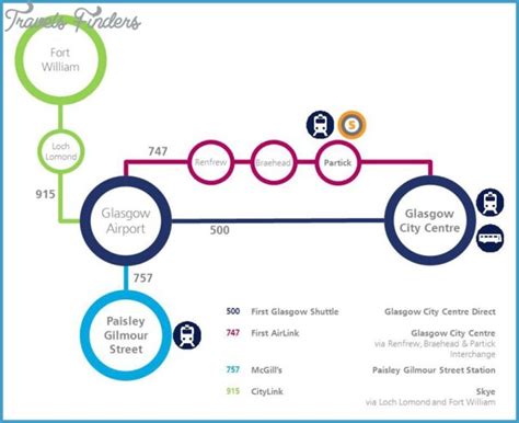 Glasgow Airport Map - TravelsFinders.Com