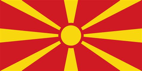 Flag of North Macedonia - North Macedonia - Wikipedia | Bandiera ...