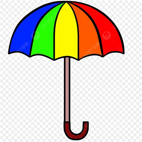 Rainbow Umbrella Clipart Transparent Background, Rainbow Umbrella ...