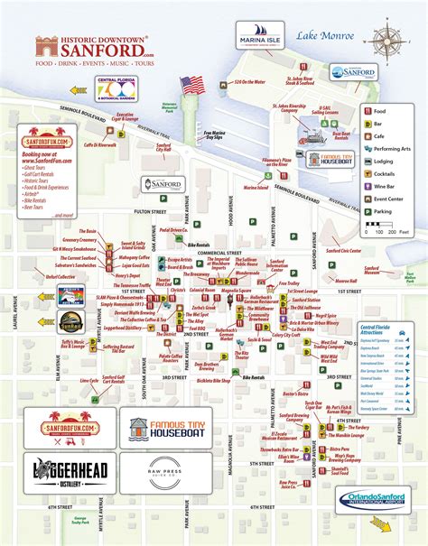 Map of Historic Downtown Sanford, FL - SanfordFun.com Tours, Events & Experiences