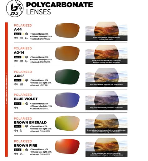 Bolle Sunglass Lens Color Descriptions 3