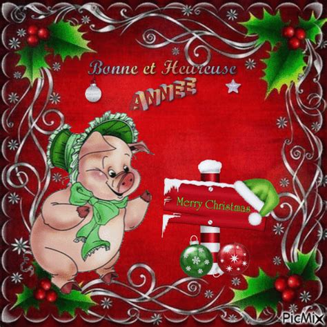 Joyeux Noël et Bonne Année - Безплатен анимиран GIF - PicMix