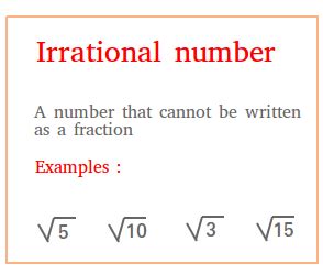 Irrational Numbers - Definition, Examples, and Properties