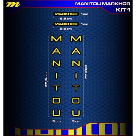 Stickers for MANITOU MARKHOR bicycle frame Kit1 at the best price.