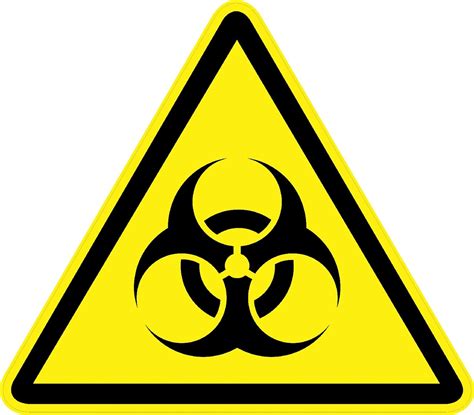 10in x 8.25in Biohazard Sign Vinyl Bumper Sticker Decal Car Window Decals Stickers