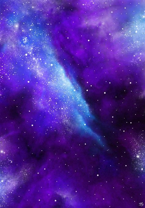 Violet nebula. Purple galaxy , Aesthetic galaxy, Violet aesthetic, Purple Art HD phone wallpaper ...