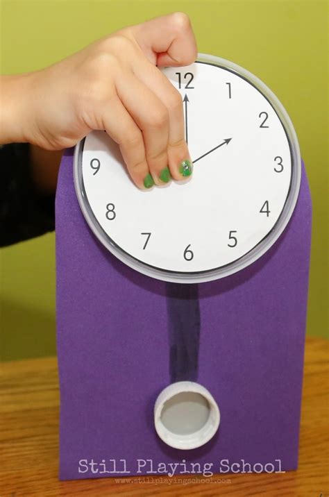 Hickory Dickory Dock Clock Craft & Time Telling Activity for Kids ...