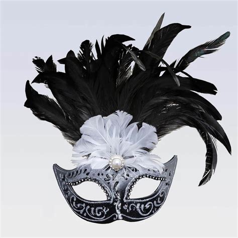 Colombina Feathered Mask | Venetian Feathered Masks Made in Venice