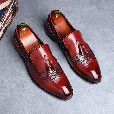 2019 Newest Men Tassel Loafers Italian Dress Shoes Casual Loafer for Men Slip on Wedding Party ...