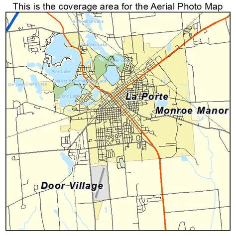 Aerial Photography Map of La Porte, IN Indiana