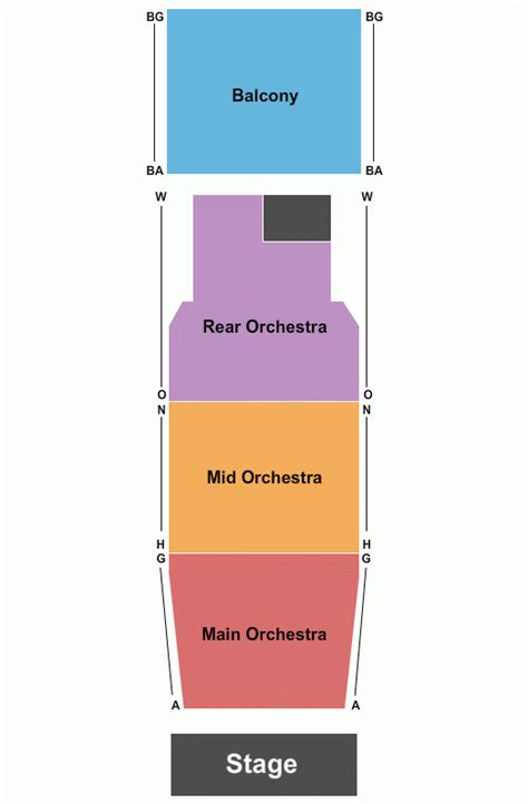 American Theater Seating Chart - Theater Seating Chart