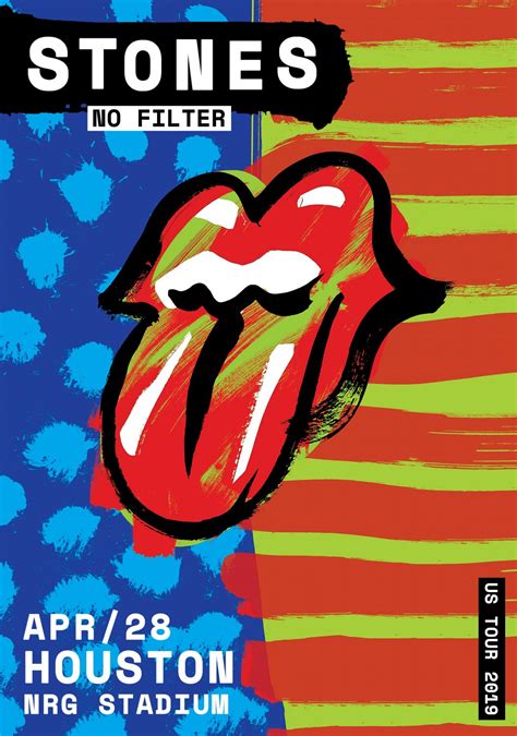 ROLLING STONES - HOUSTON NRG Stadium Poster