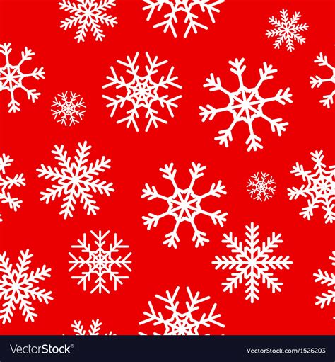 White snowflakes on red background Royalty Free Vector Image