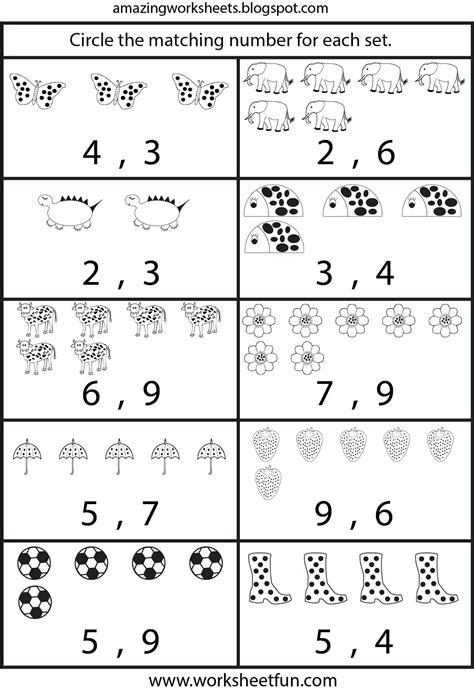 Free Printable Worksheets: Counting Worksheets For Kindergarten | Kindergarten worksheets, Free ...