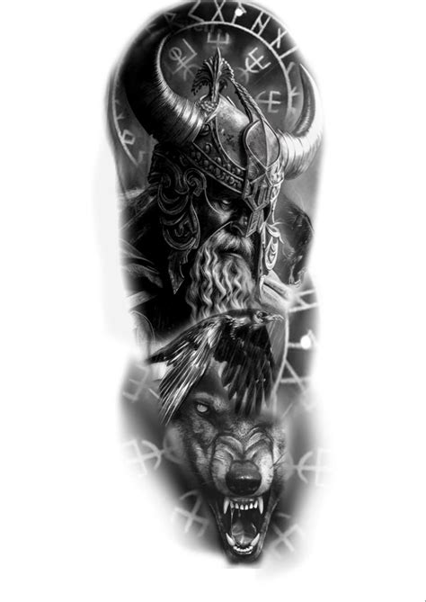 Viking tattoo design | Viking tattoos, Viking tattoo sleeve, Viking ...