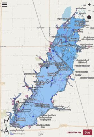 Carlyle Lake Depth Map