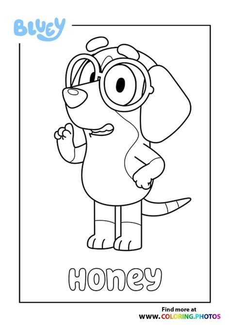 Bluey Rusty - Coloring Pages for kids