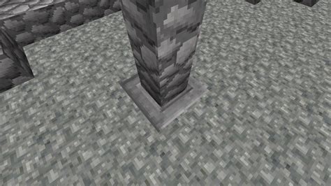 [Detail] Chiseled stone bricks look really good under cobblestone walls : Minecraft