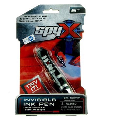 spyX Invisible Ink Spy Pen will alow your child to share secret messages using a UV light