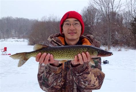 Ice fishing today at Round Valley Reservoir in Hunterdon county NJ ...