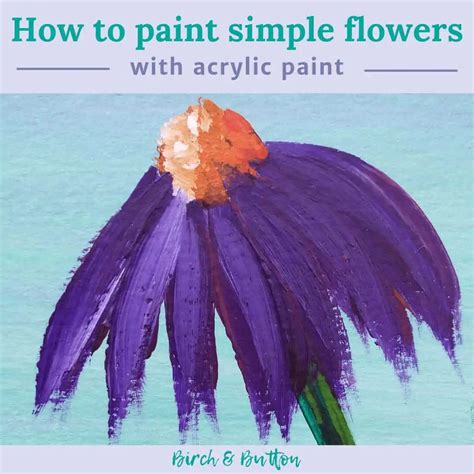 Easy Acrylic Flower Painting Tutorial | Best Flower Site