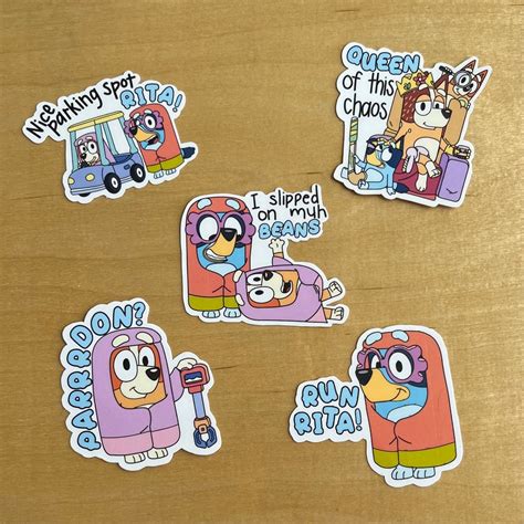 Bluey Inspired Stickers Set or Individual Grannies Stickers - Etsy