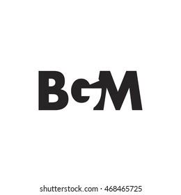 Bgm Logo Vector Graphic Branding Letter: vector de stock (libre de regalías) 468465725 ...