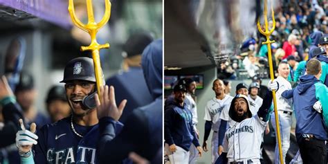 Mariners introduce Aquaman trident as home run prop