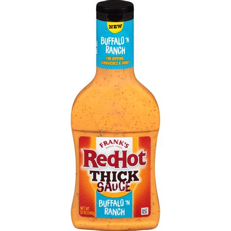 Frank's RedHot Buffalo 'N Ranch Thick Sauce, 12 oz - Walmart.com ...