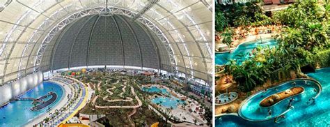 A Huge German Airship Hangar converted into a Tropical Resort ...