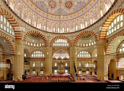 Selimiye Mosque Interior, Edirne, Turkey Stock Photo - Alamy