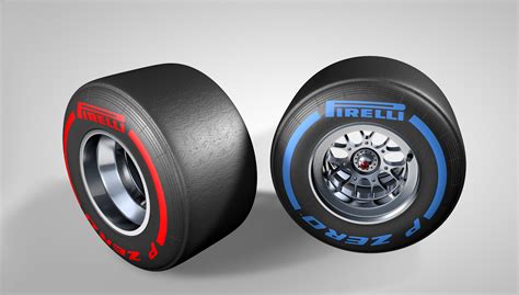 f1 rims tires types 3d c4d