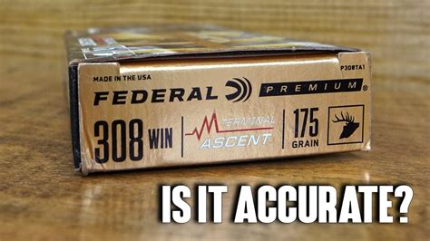 Federal .308 175gr Terminal Ascent (Is It Accurate?) - YouTube