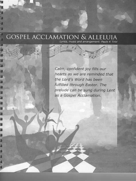 Gospel Acclamation and Alleluia PDF | PDF