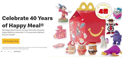 Brief Return of McDonald's Happy Meal Toys | Happy meal toys, Happy ...