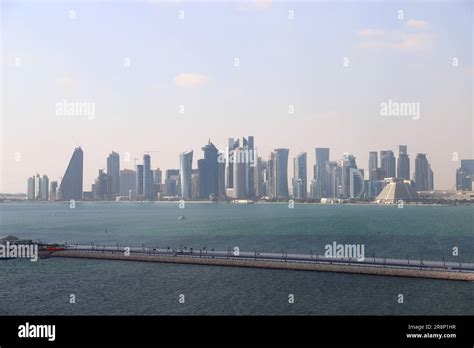 Qatar - Doha Skyline Stock Photo - Alamy