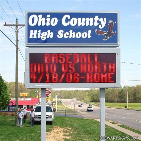 School Sign for Ohio County High School - Hartford, KY