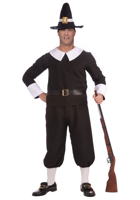 Plus Size Pilgrim Man Costume | Pilgrim costume, Adult halloween ...